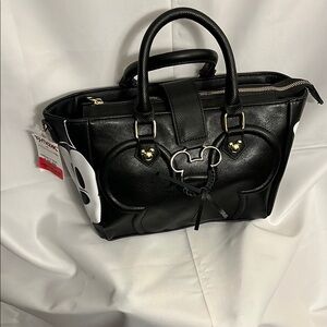 Disney Black Leather Mickey Mouse Purse